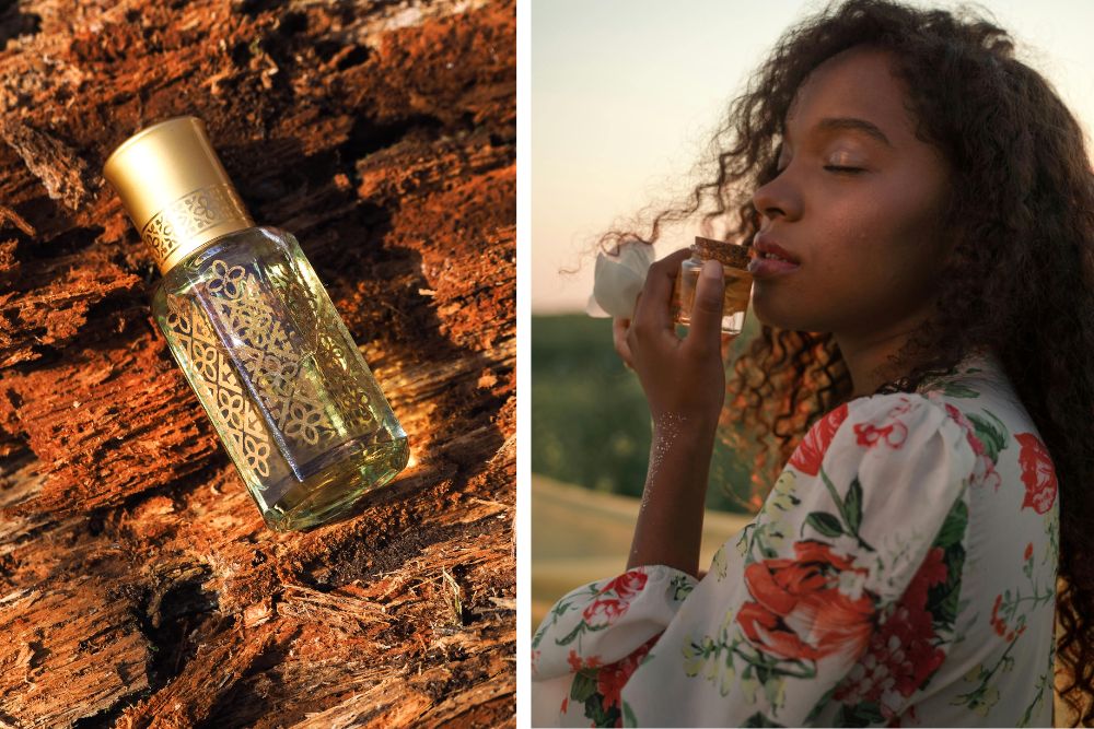 Natuurlijke etherische oliën klaar voor de productie van zelfgemaakte parfums en cosmetica